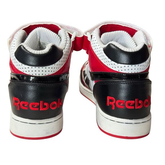 Reebok BB4500 Hi Top White/Black/Vector Red Sz 9 - Picture 11 of 14